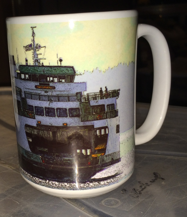 Ferry Boat Large Coffee Mug 15 Oz