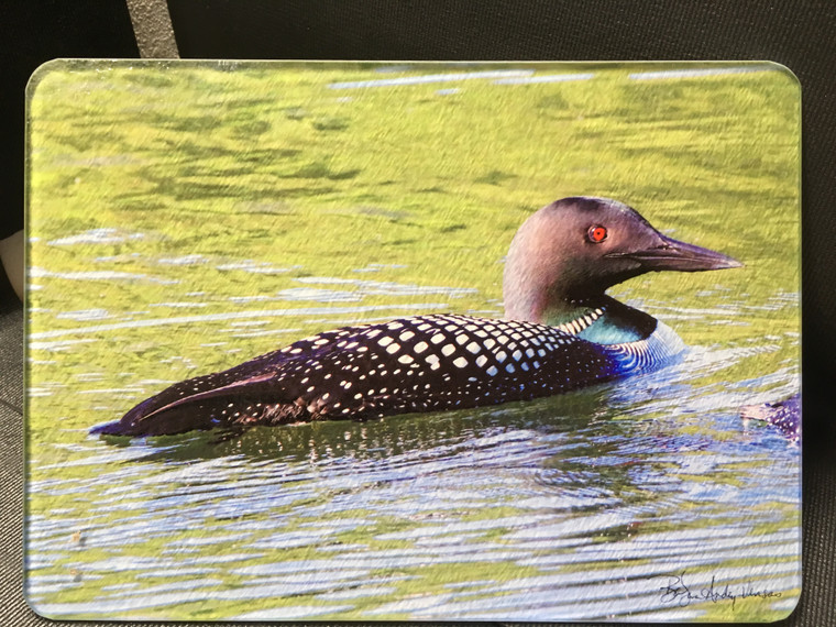 Loon Glass Cutting Board - 10.75in x 7.75in