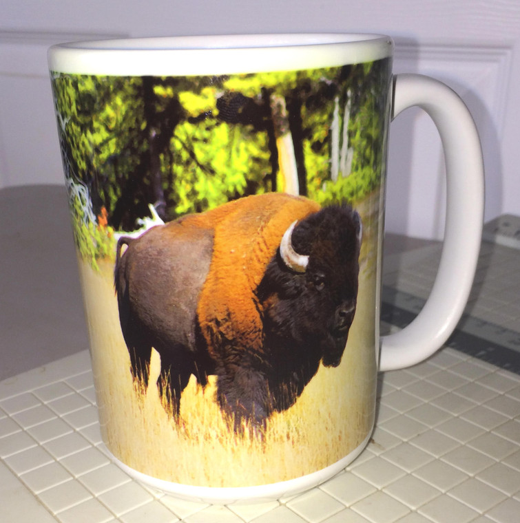 Bison Large Coffee Mug 15 Oz