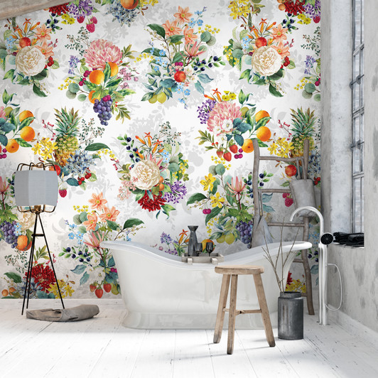 Marianne Wallpaper - White Marianne Wallpaper - White