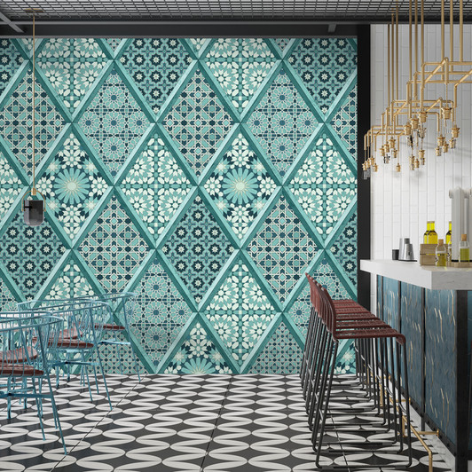 Marrakesh Wallpaper - Teal Marrakesh Wallpaper - Teal