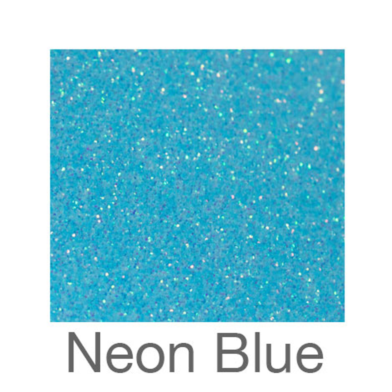 Neon Blue Glitter, Matte Glitter