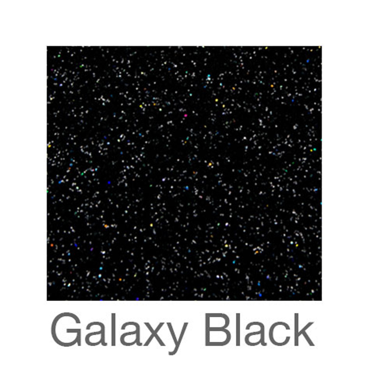 Galaxy Black - Glitter - 12 x 20 