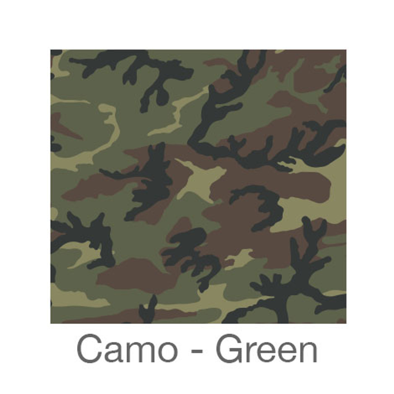 12x12 Permanent Patterned Vinyl - Camo Green - Expressions Vinyl