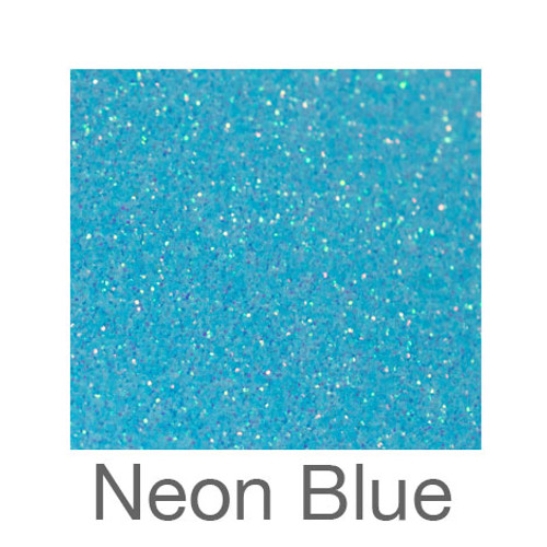 Glitter *Neon & White*-9"X12"-Neon Blue