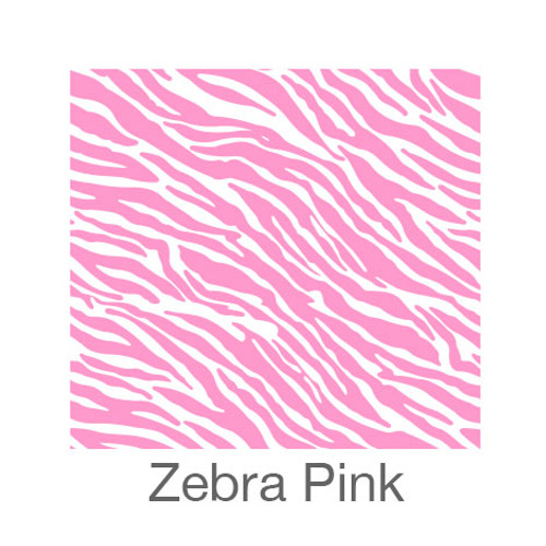 Black zebra patterned craft vinyl sheet - HTV / heat transfer vinyl 