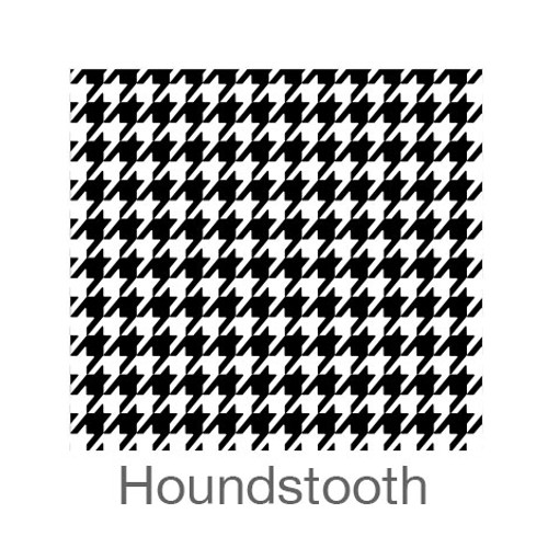 12"x12" Permanent Patterned Vinyl - Houndstooth