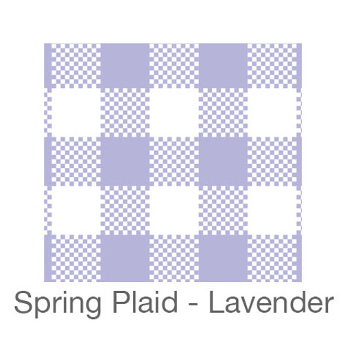 12"x12" Permanent Patterned Vinyl - Spring Plaid - Lavender
