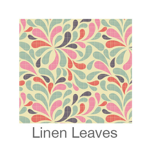 12"x12" Permanent Patterned Vinyl - Linen Leaves