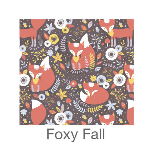 12"x12" Permanent Patterned Vinyl - Foxy Fall