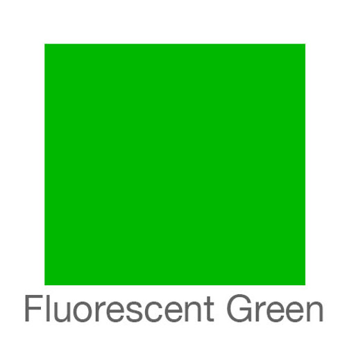 Fluorescent Adhesive Vinyl -12"x12"- Green