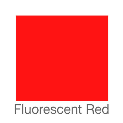 Fluorescent Adhesive Vinyl -12"x12"- Red