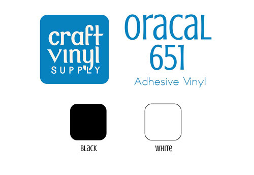 Oracal 651 vinyl 12 by 12 sheets