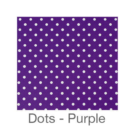 12x12 Permanent Patterned Vinyl - Dots - Purple - Expressions Vinyl