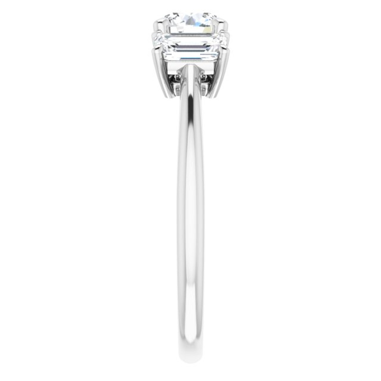 Victoria Three Stone Engagement Ring Setting | Gage Diamonds