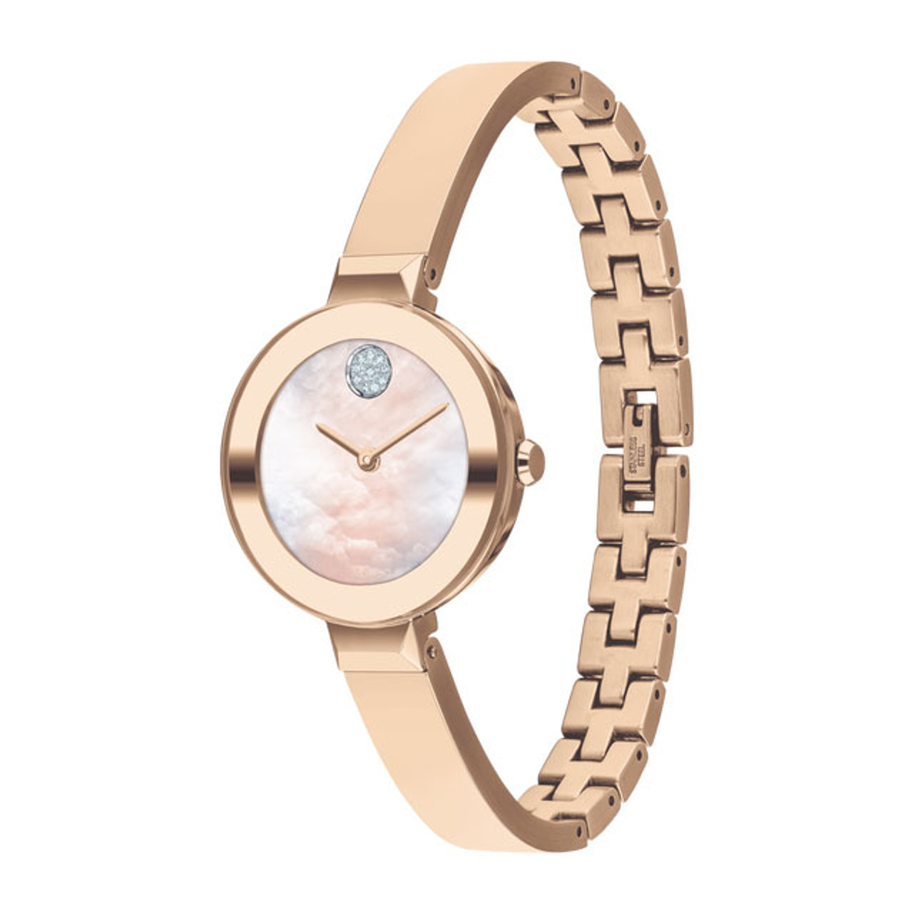 movado rose gold watch