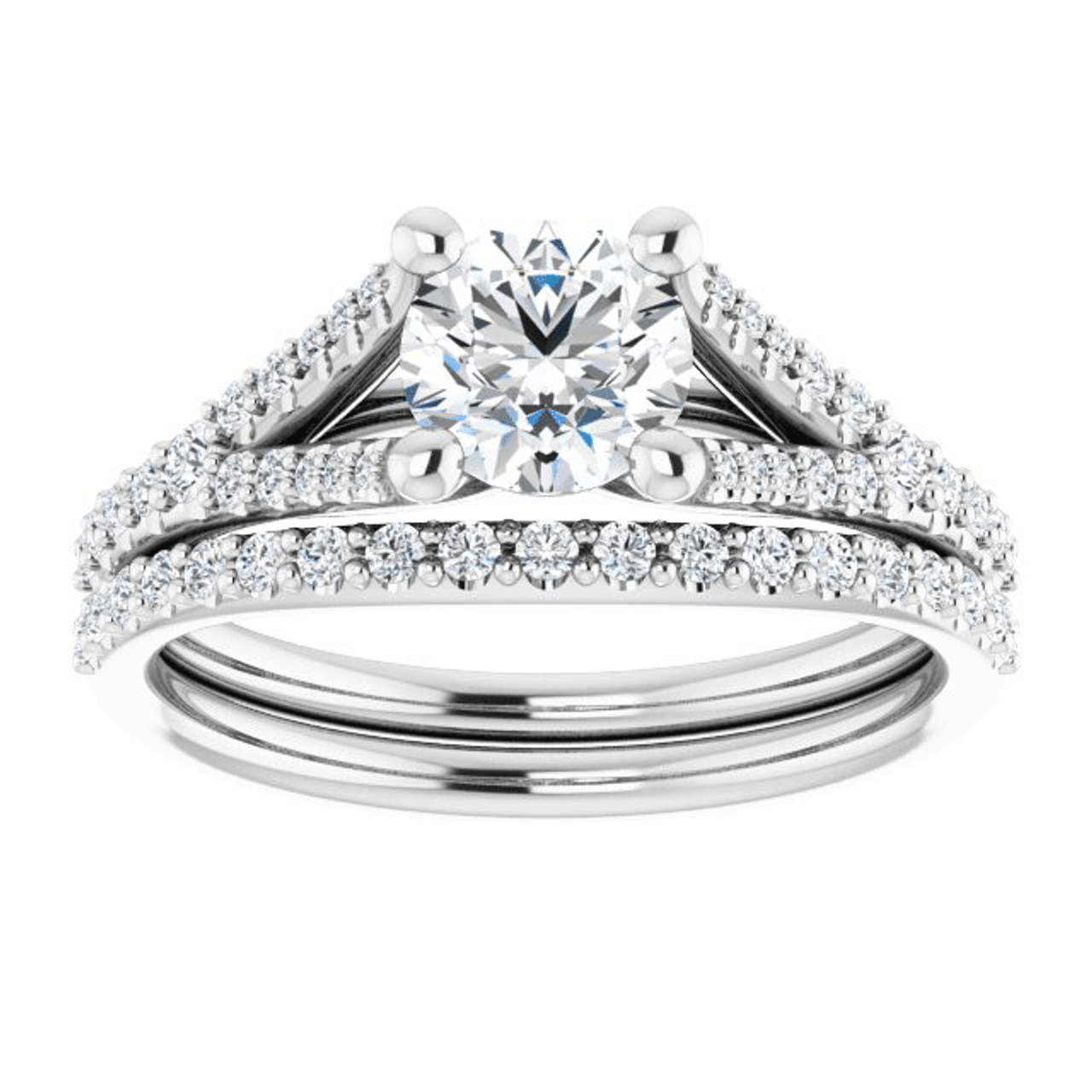 Claire Split Shank Engagement Ring Setting