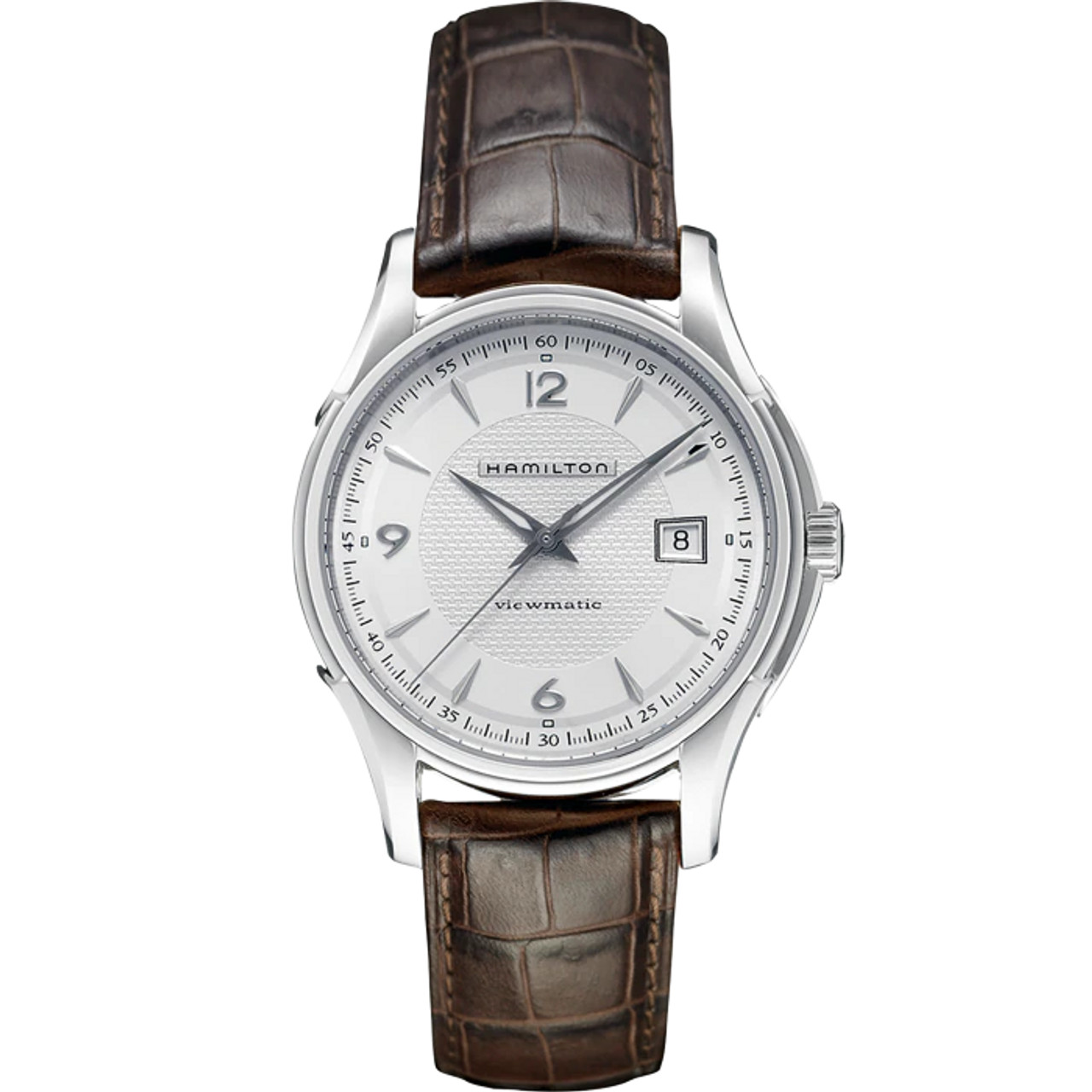Hamilton 40MM Jazzmaster Viewmatic Auto Leather Men's Watch | Gage