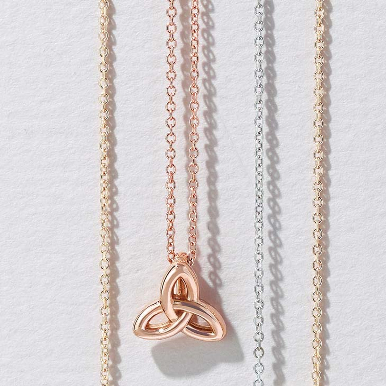 Fallon 14K Gold Celtic Trinity Knot Pendant Necklace Fallon 14K Gold Celtic Trinity Knot Pendant Necklace