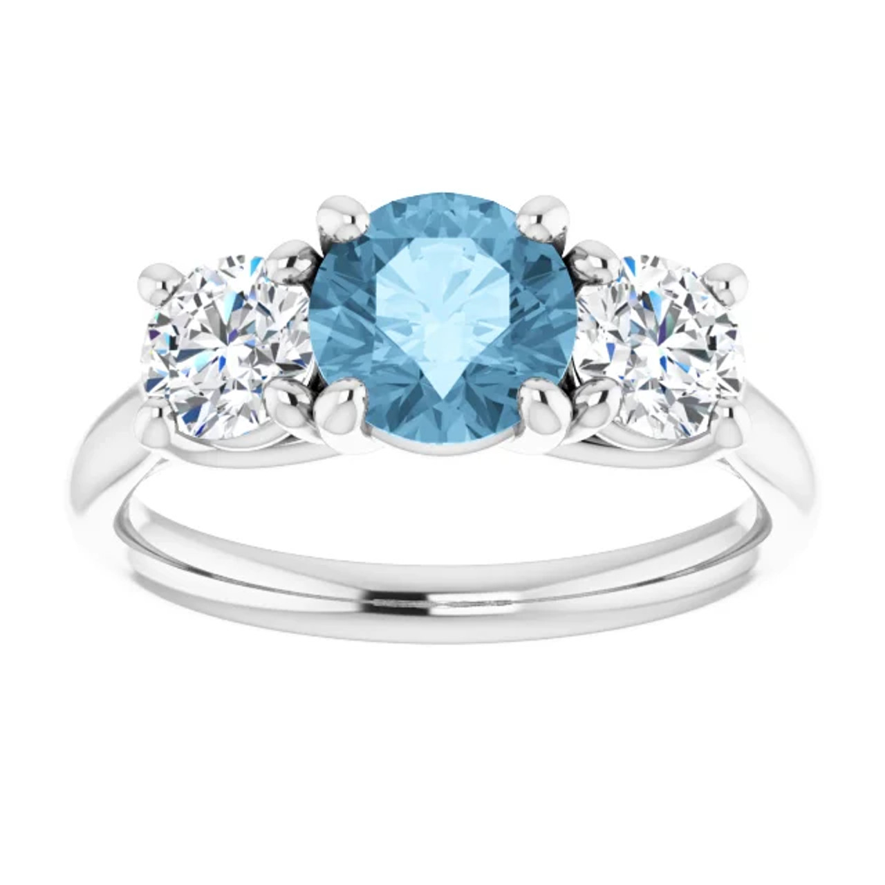 London Blue Topaz & White Topaz Ring 925 Sterling Silver Ring at Rs 2099 |  नीली टापज़ रिंग in Jaipur | ID: 20864684273