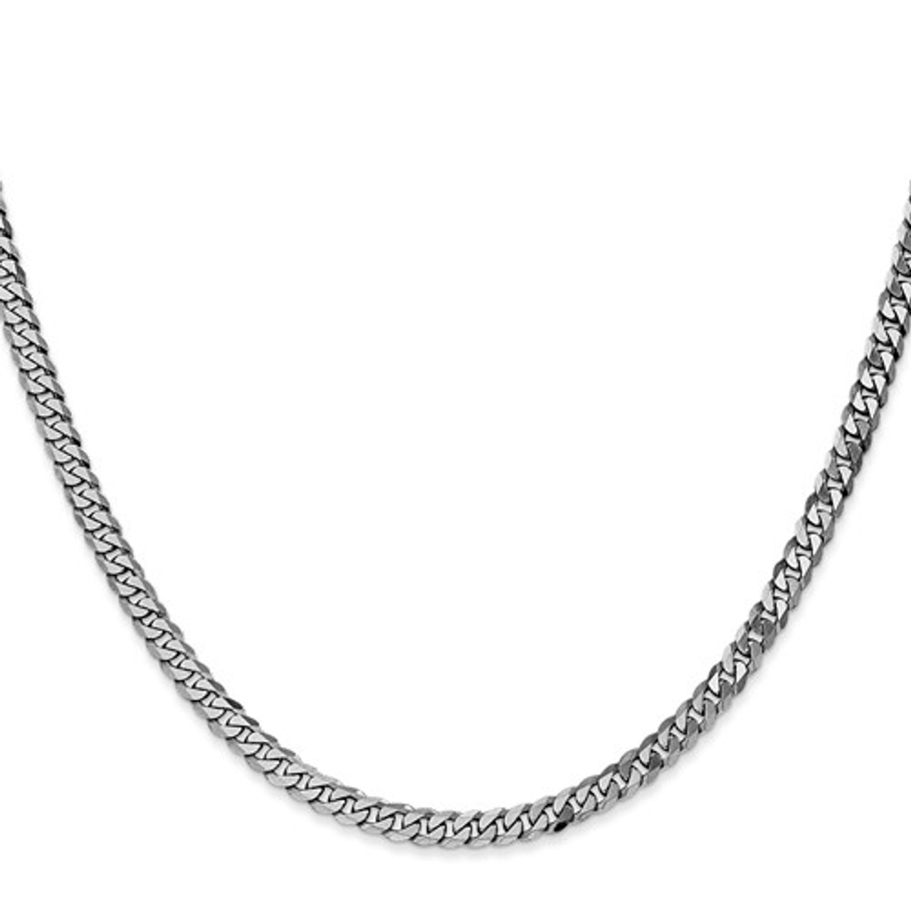 Aberdeen 14K Gold Flat Beveled Curb Chain | Gage Diamonds