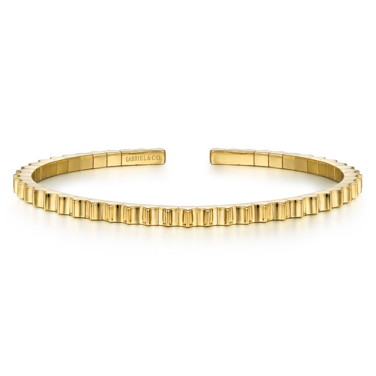 14K Yellow Gold Hinged Bangle - 100% Exclusive