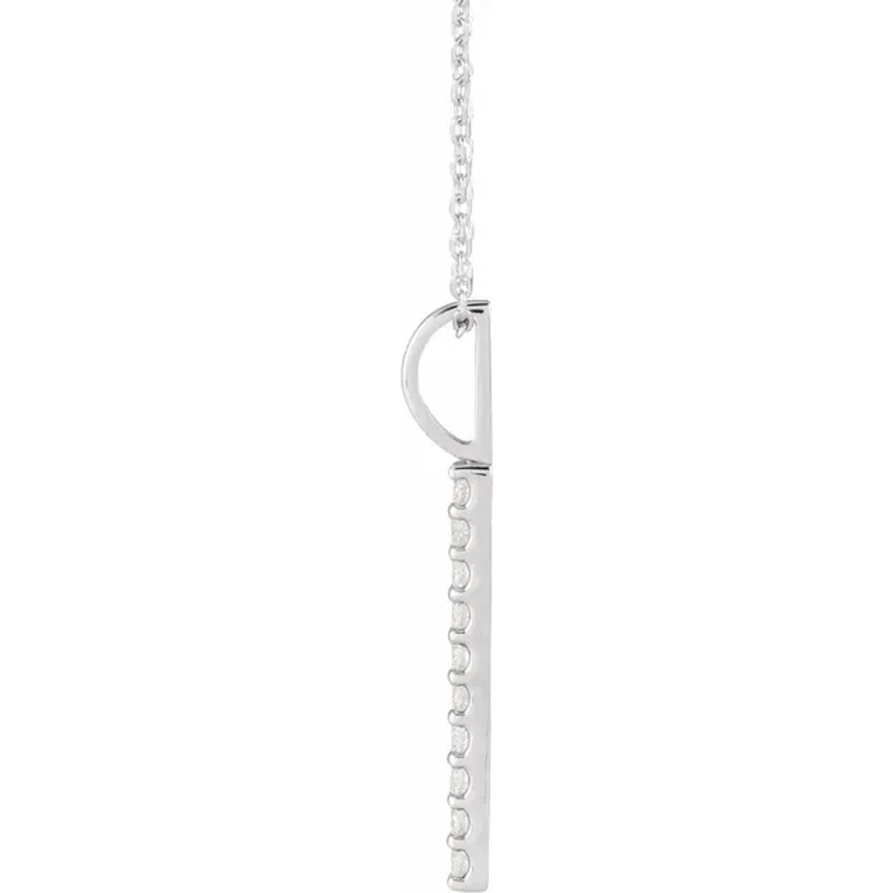 18k Yellow Gold Vertical Bar Diamond Necklace - Arezzo Jewelers – Elmwood  Park, IL. – PN18Y1273