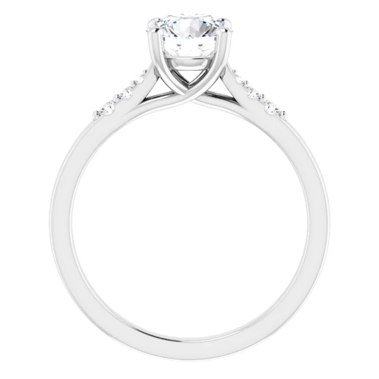Mia Straight Preset Engagement Ring - Gage Diamonds
