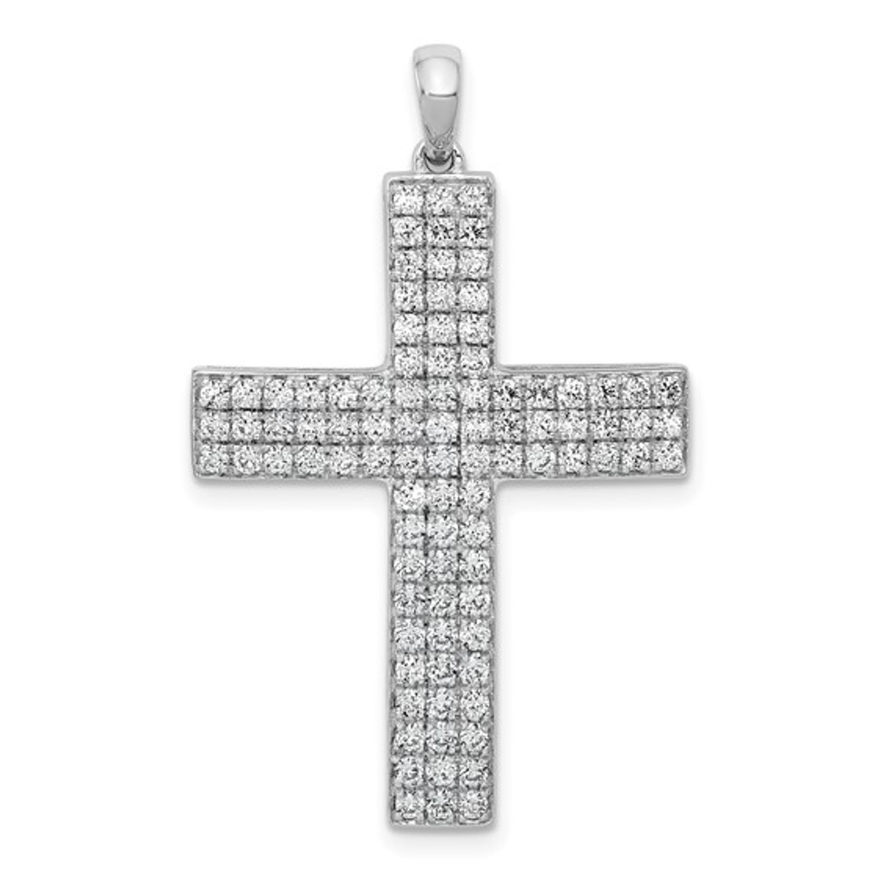 Pave diamond clearance cross