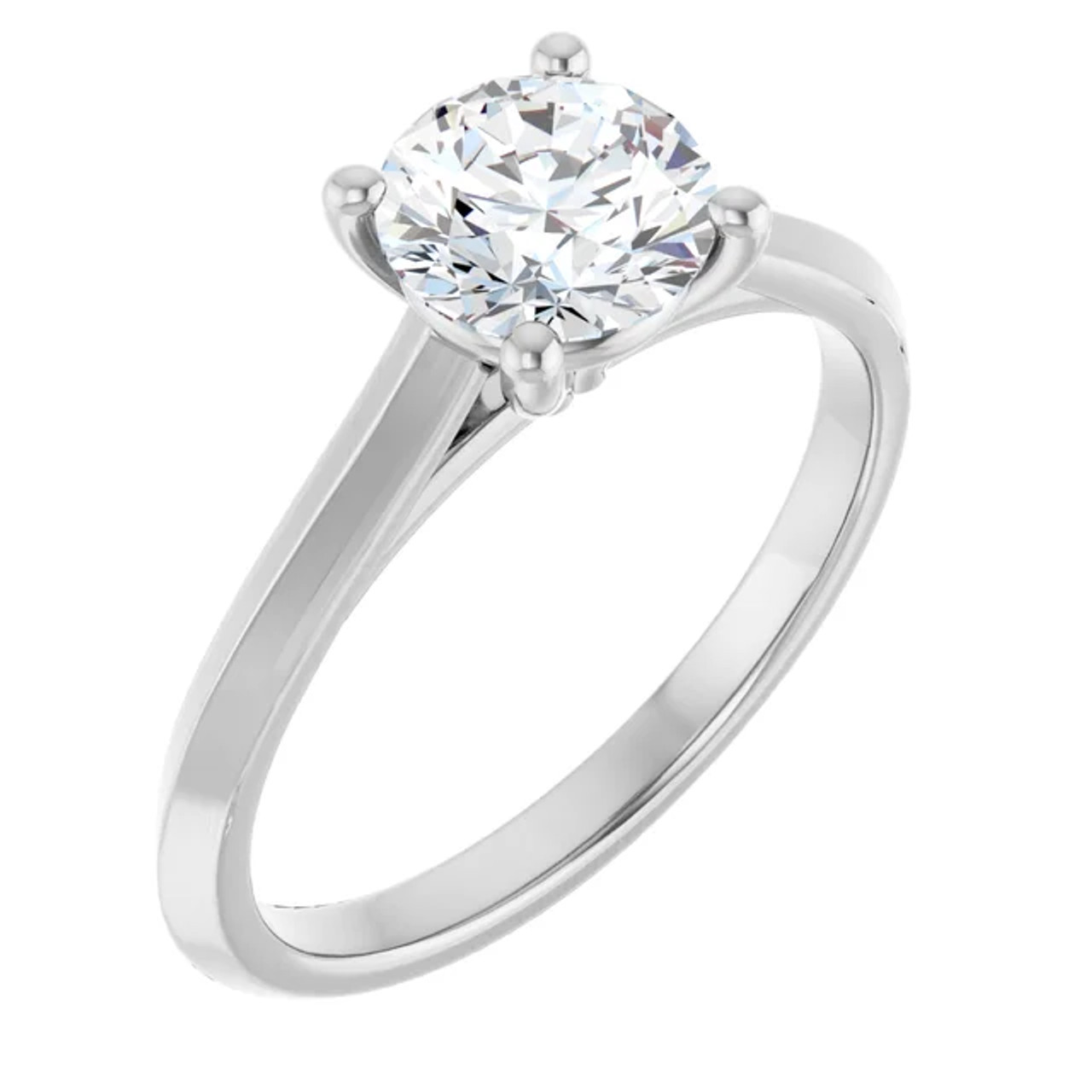 Jocelyn Knife Edge Solitaire Engagement Ring Setting | Gage Diamonds