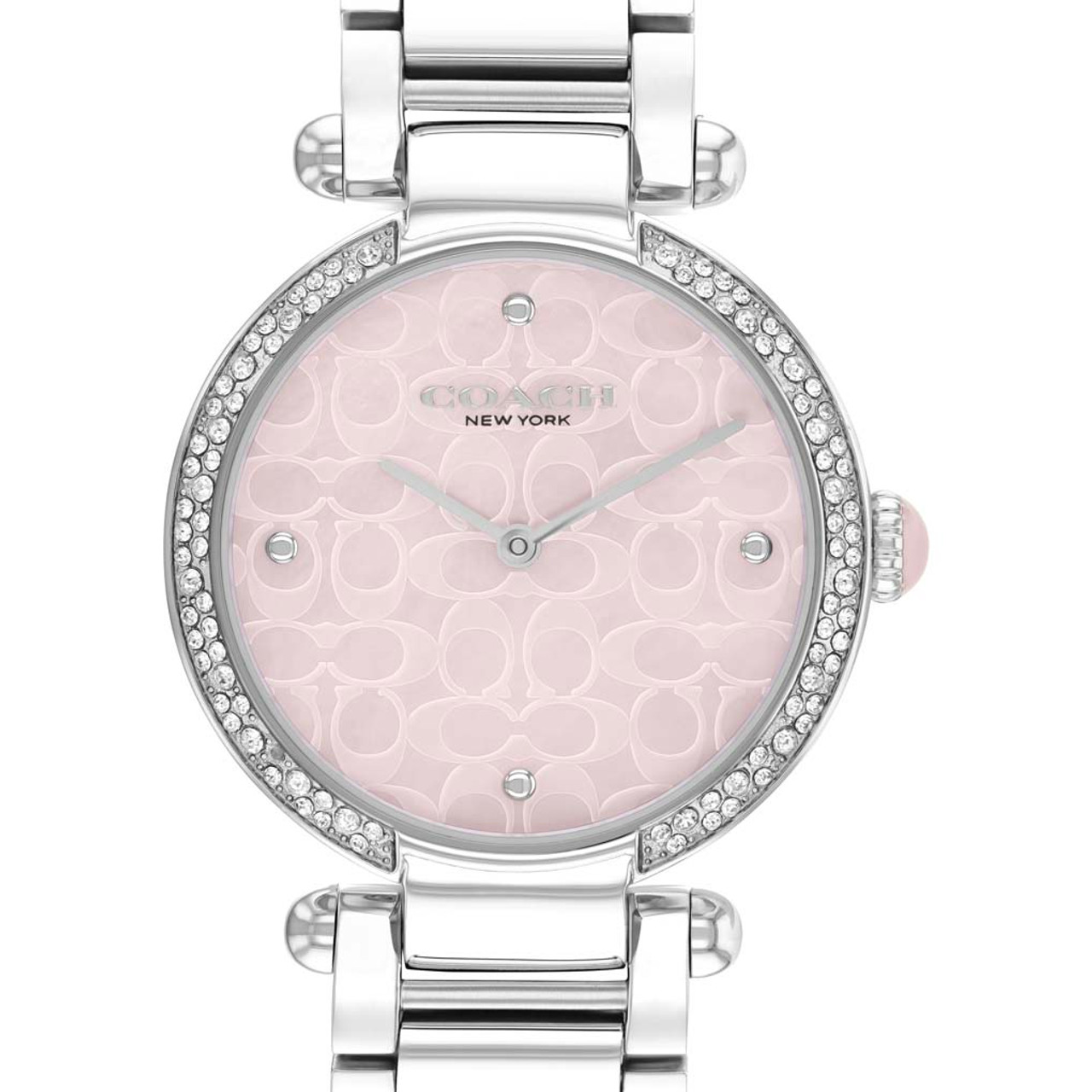 COACH 34MM Cary Pink Mother-of-Pearl Women