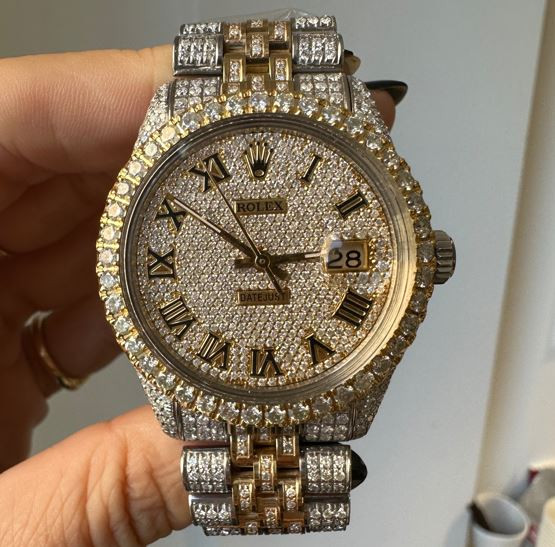 rolex two tone diamond