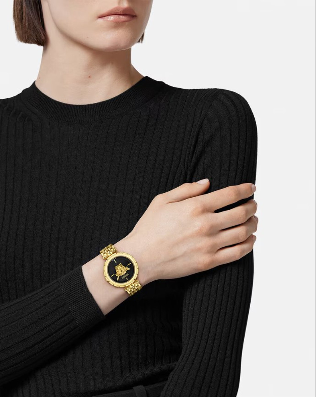VERSACE メデューサ メタル ラインストーン ゴールド 49-54cm チェーン メドゥーサ ネックレス ゴールド | VERSACE JP