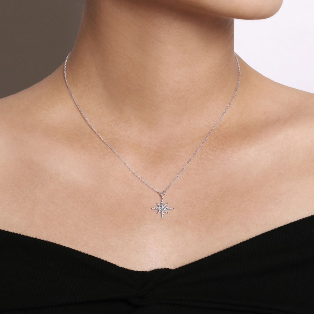 Starburst Heart Pendant Necklace-gold-sunburst-cz 