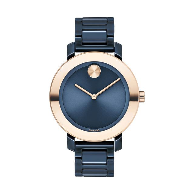 Movado 36MM BOLD Evolution Navy \u0026 Rose 