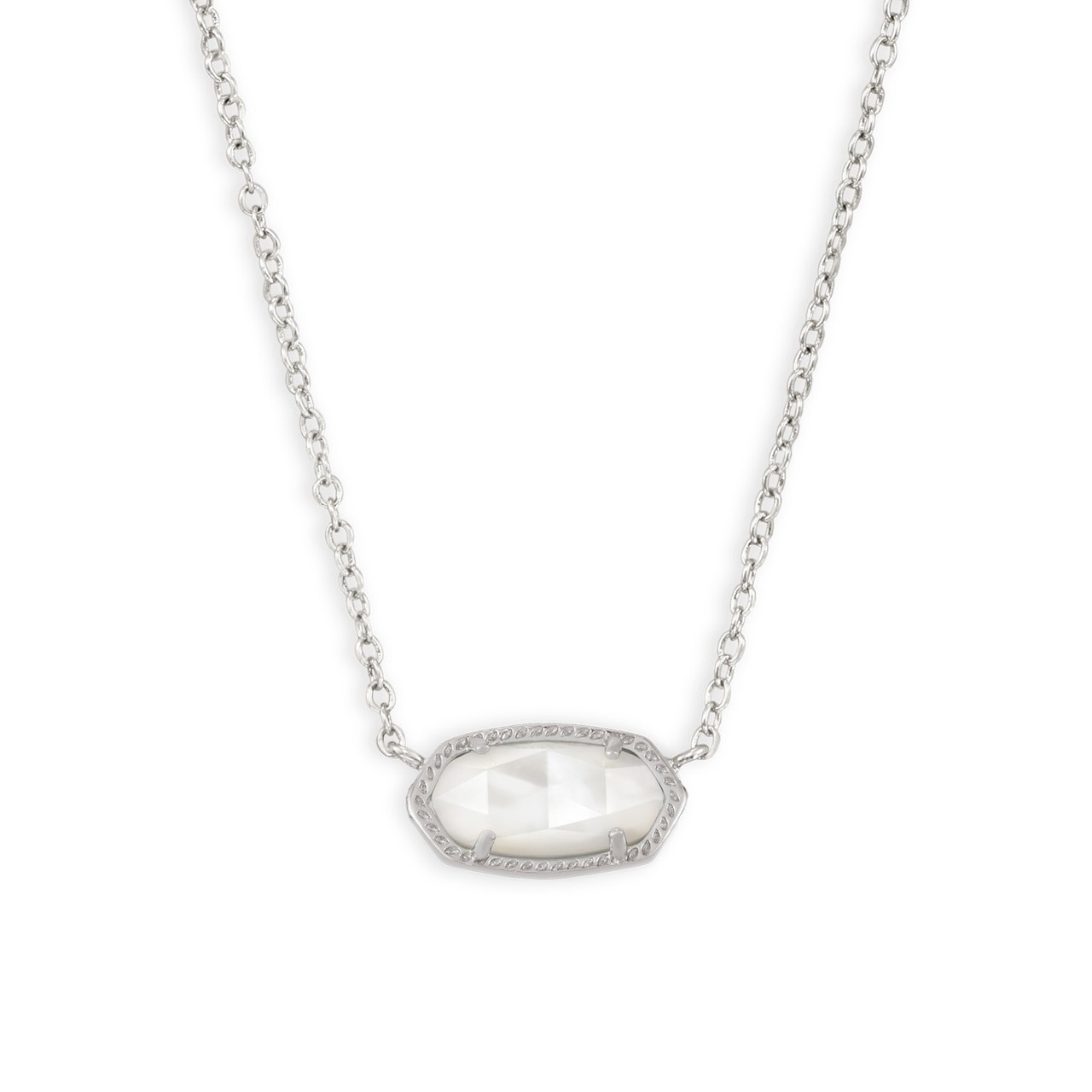 Kendra Scott Elisa Pendant Necklace in Ivory Mother-Of-Pearl Kendra Scott Elisa Pendant Necklace in Ivory Mother-Of-Pearl