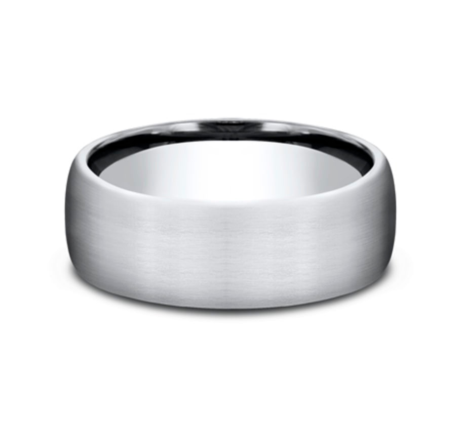 The Baron 7.50 mm White Cobalt Wedding Ring - Size 10