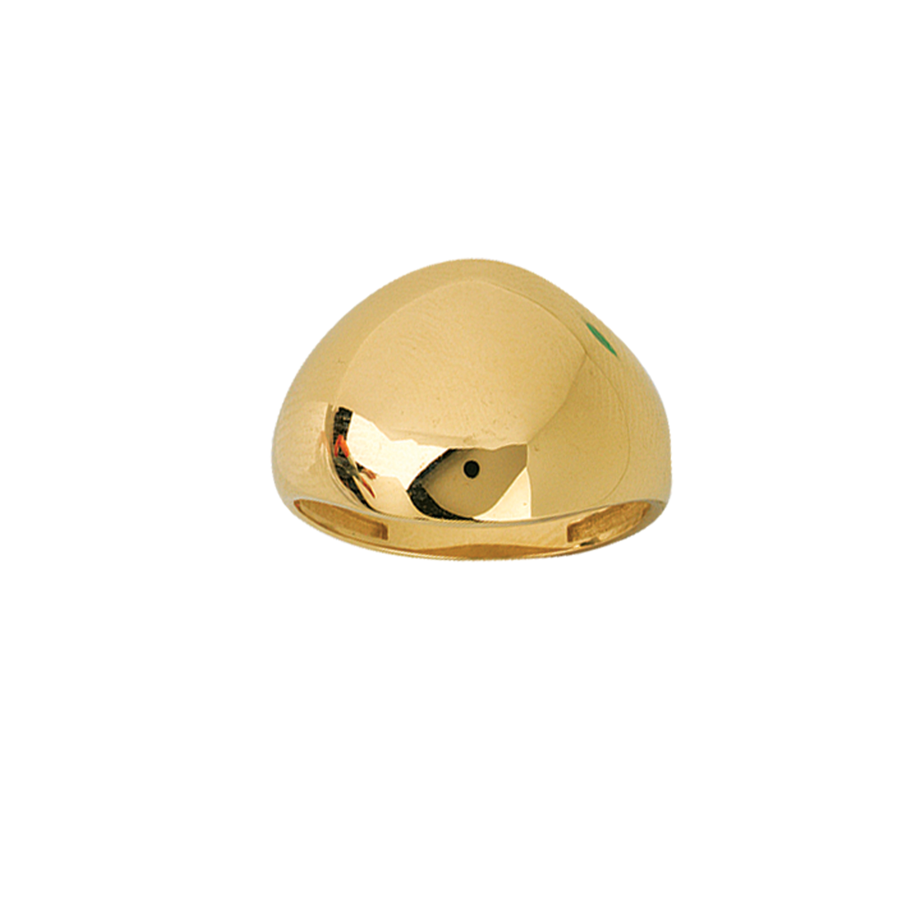 14k yellow gold dome ring