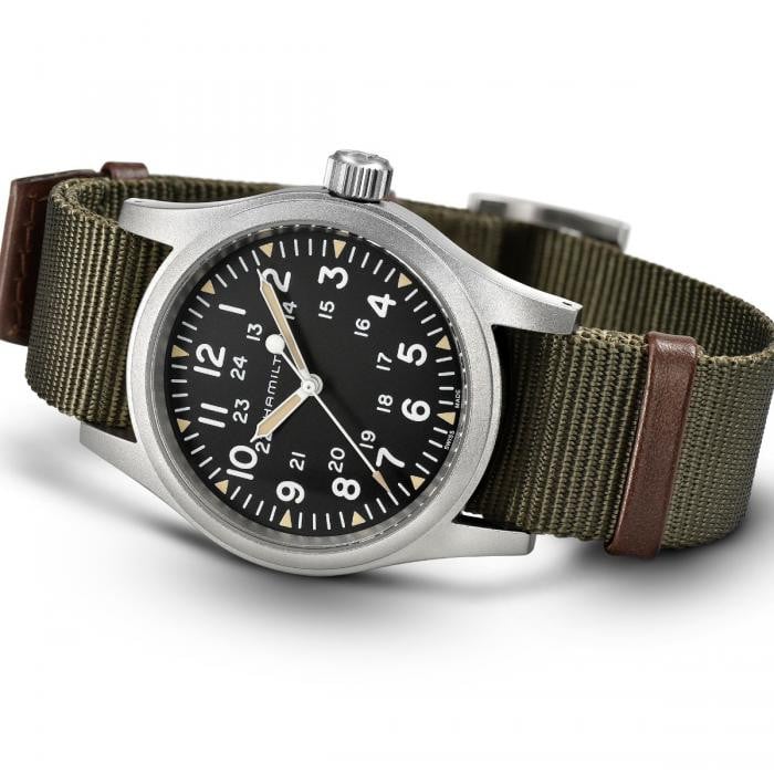 Hamilton 38MM Khaki Field Mechanical Black Men's Watch