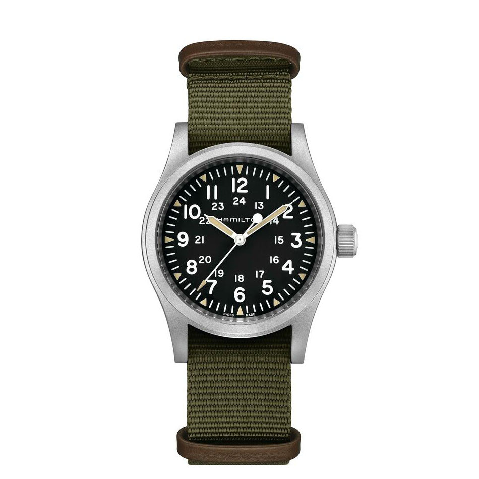 Hamilton 38MM Khaki Field Mechanical Black Men's Watch