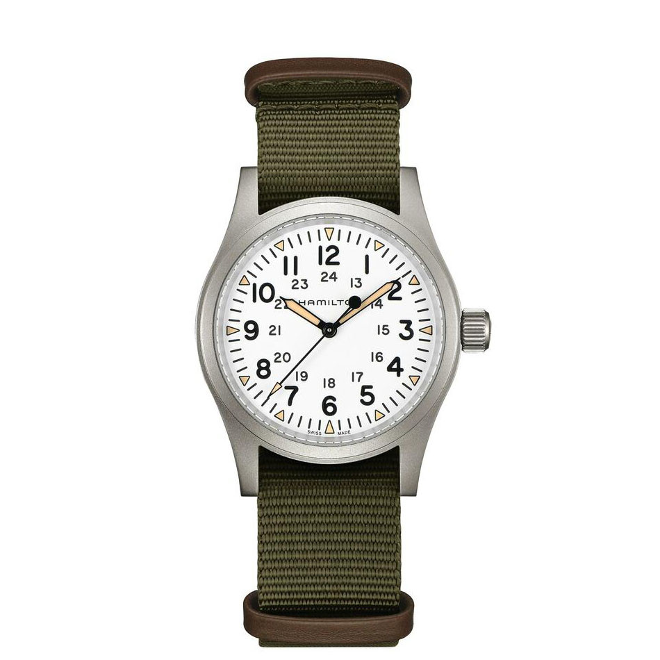 Hamilton Khaki Field Mechanical 38mm White Dial Men's Watch