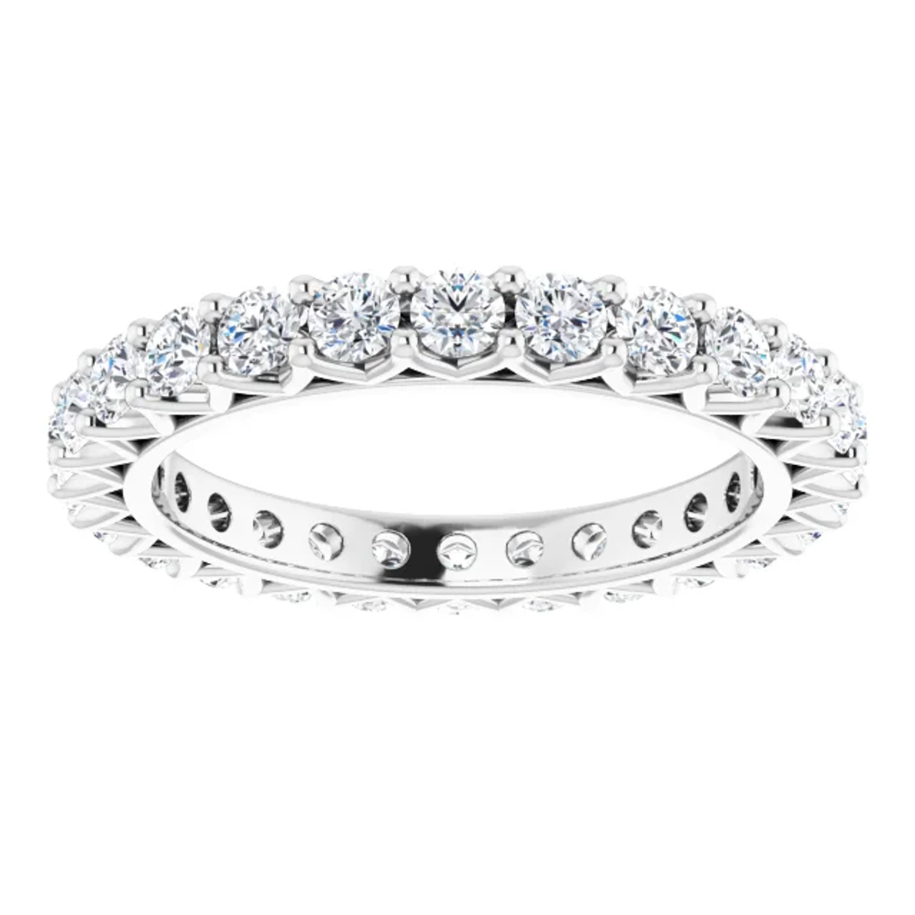 14K gold lab grown diamond eternity ring