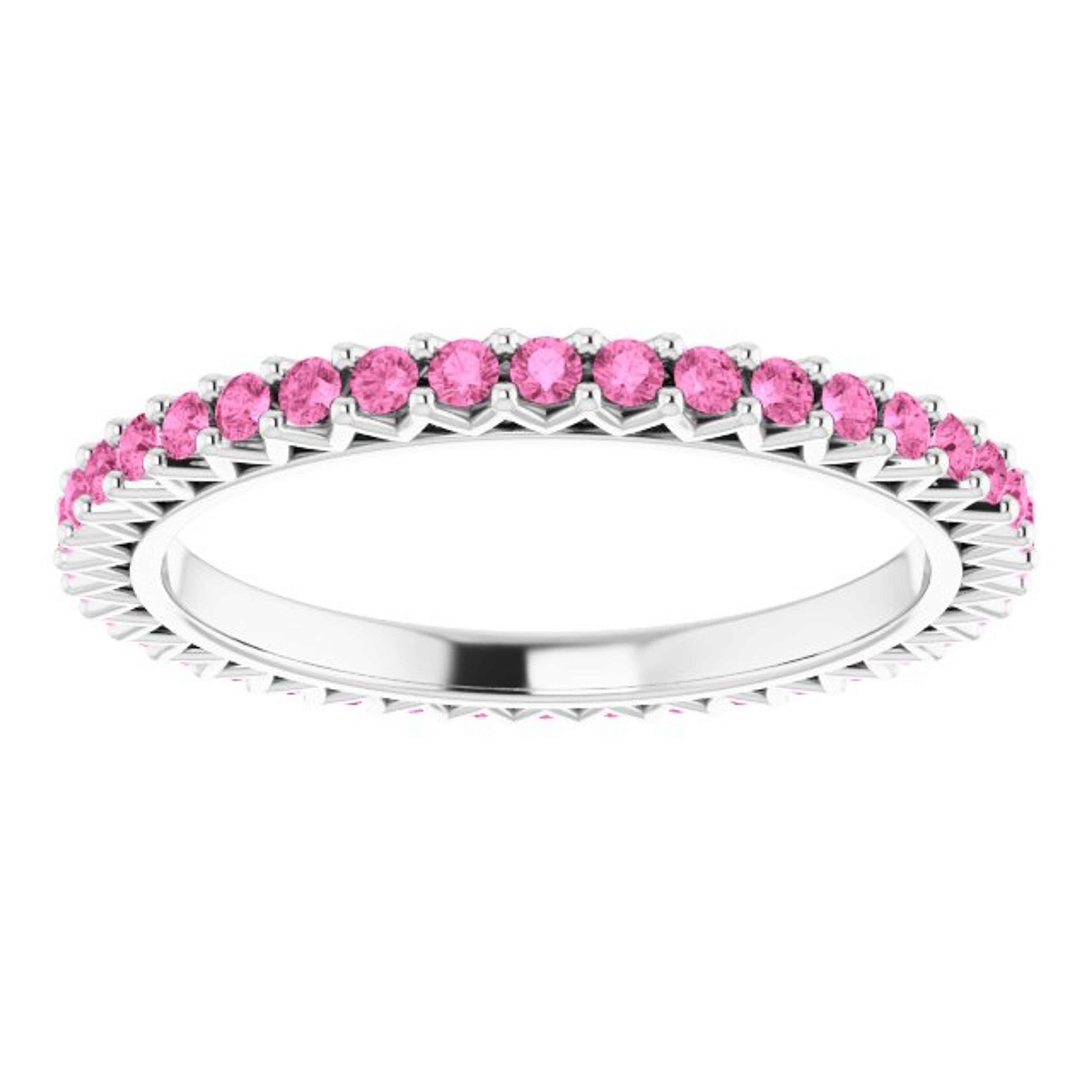 14K gold sapphire eternity ring