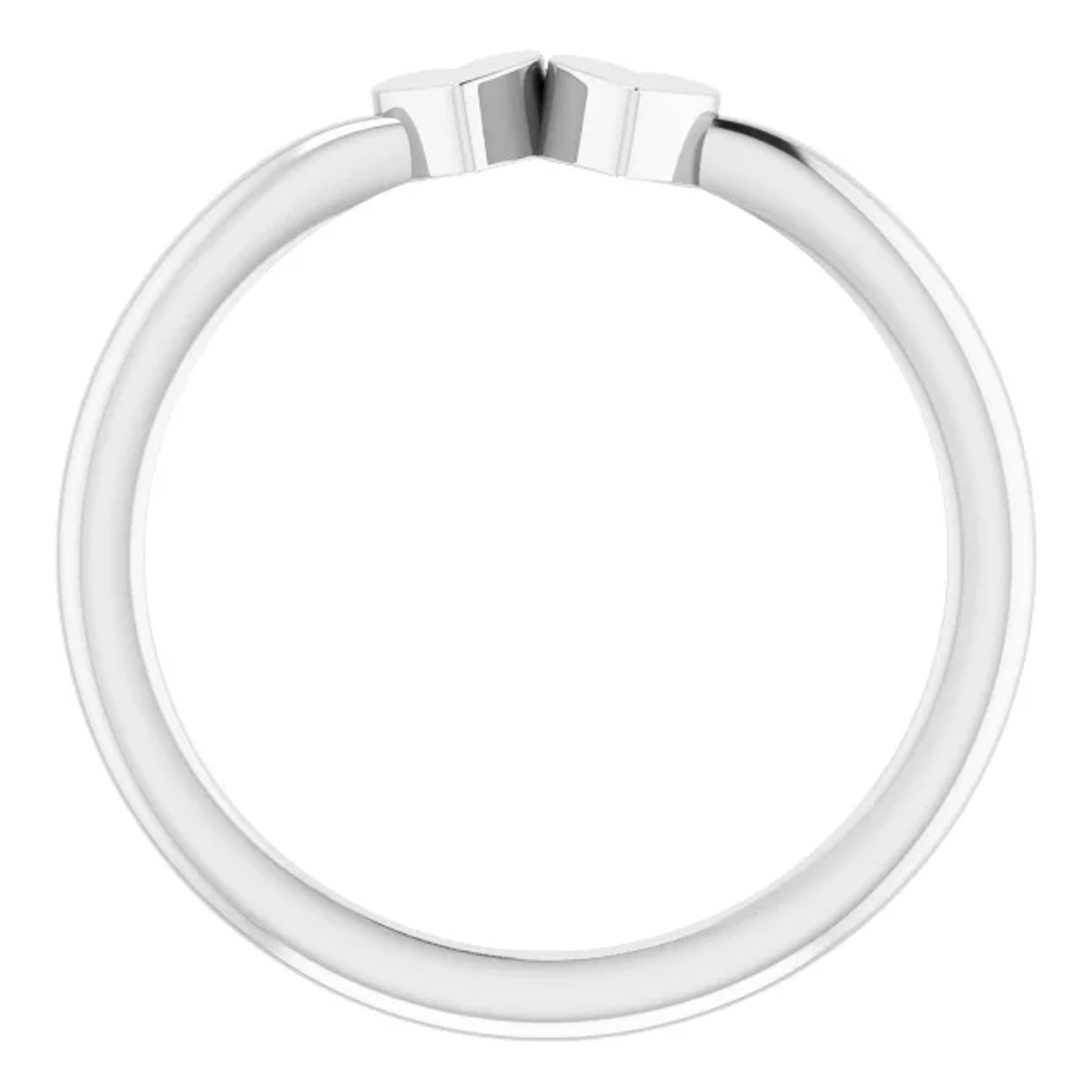 14K gold engravable heart promise ring