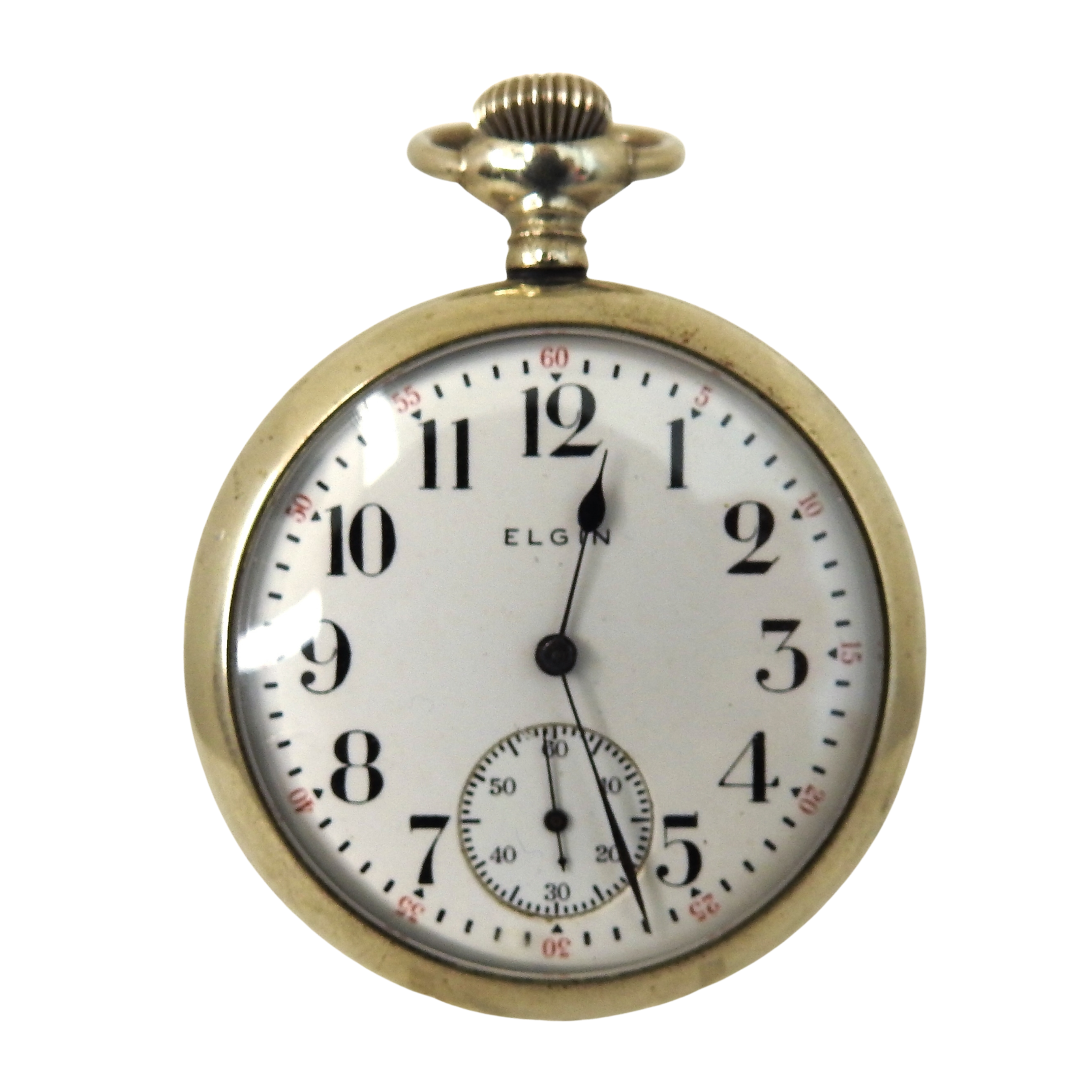  Vintage 1916 Elgin Pocket Watch with Illinois Watch Case Co. Case