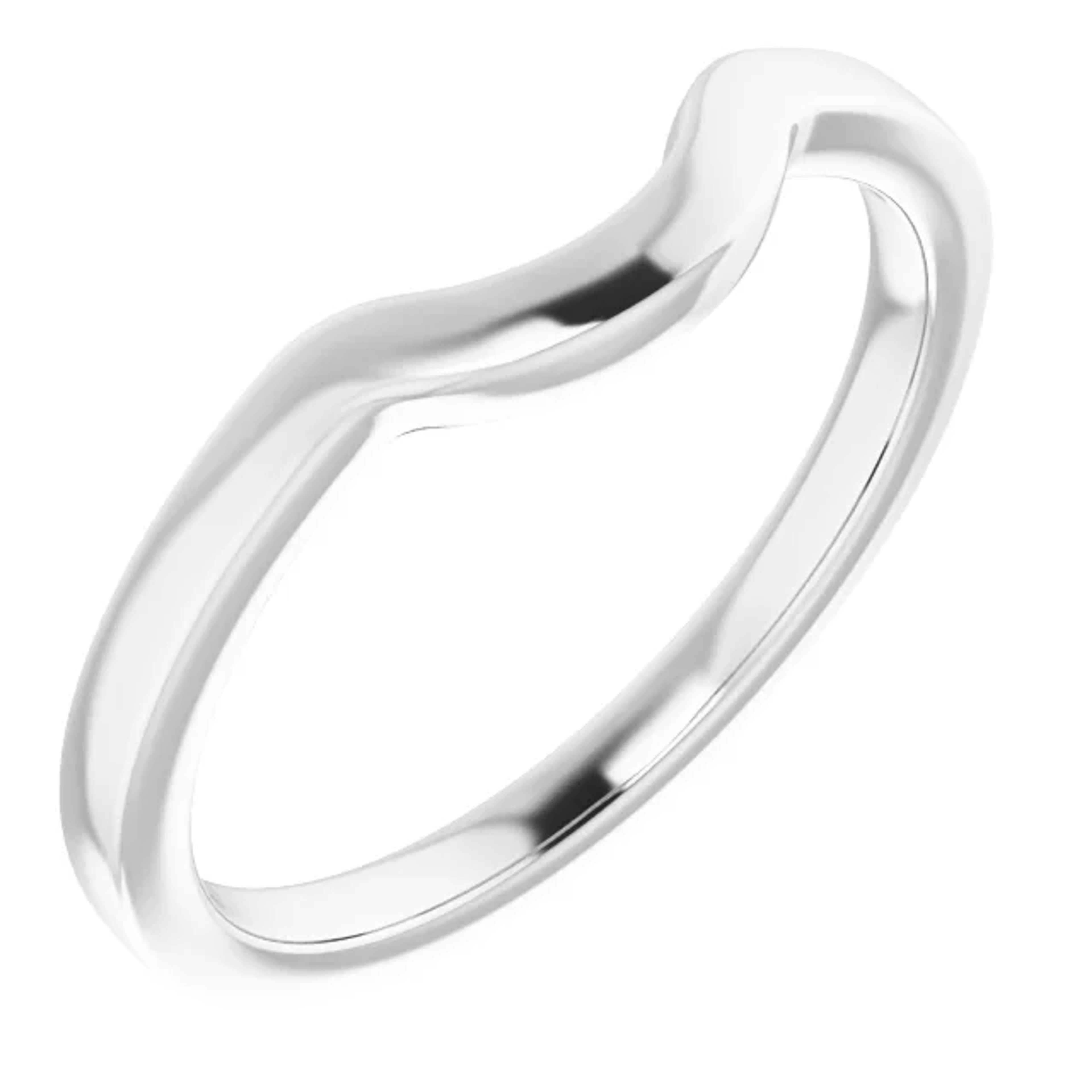 curved wedding ring