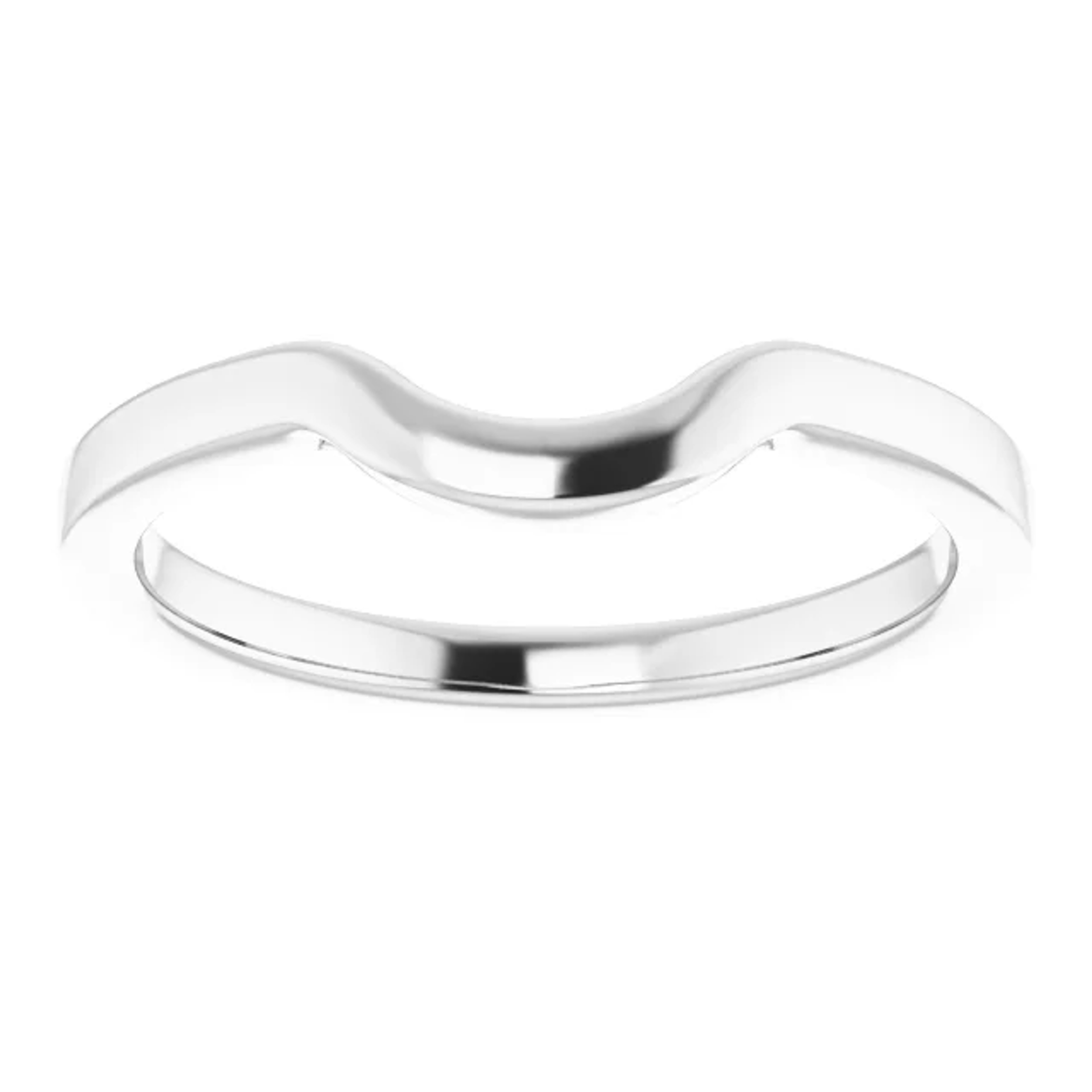 curved wedding ring