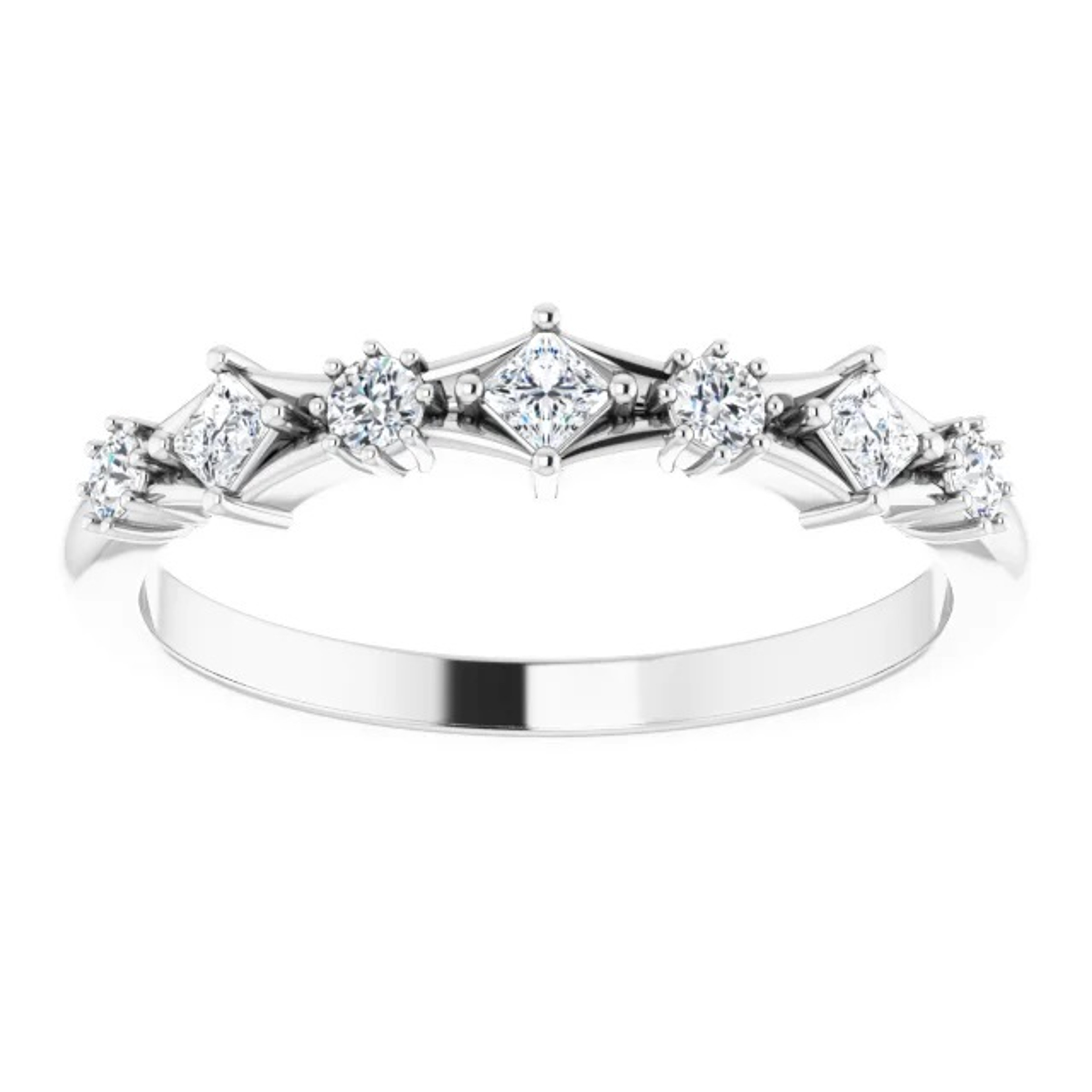 Violet 7 Stone Anniversary Ring (1/4 TCW)