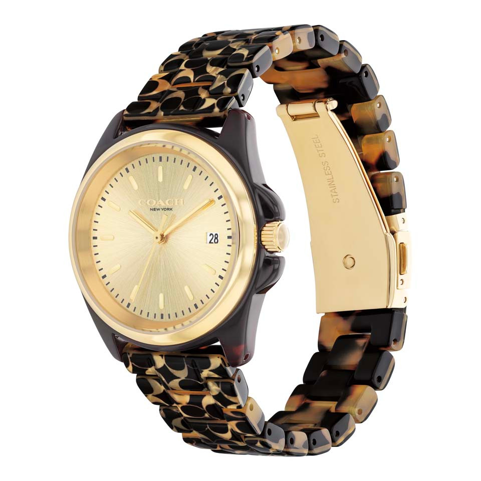 COACH 36MM Greyson Tortoise Women's Watch | Gage Diamonds - Gage