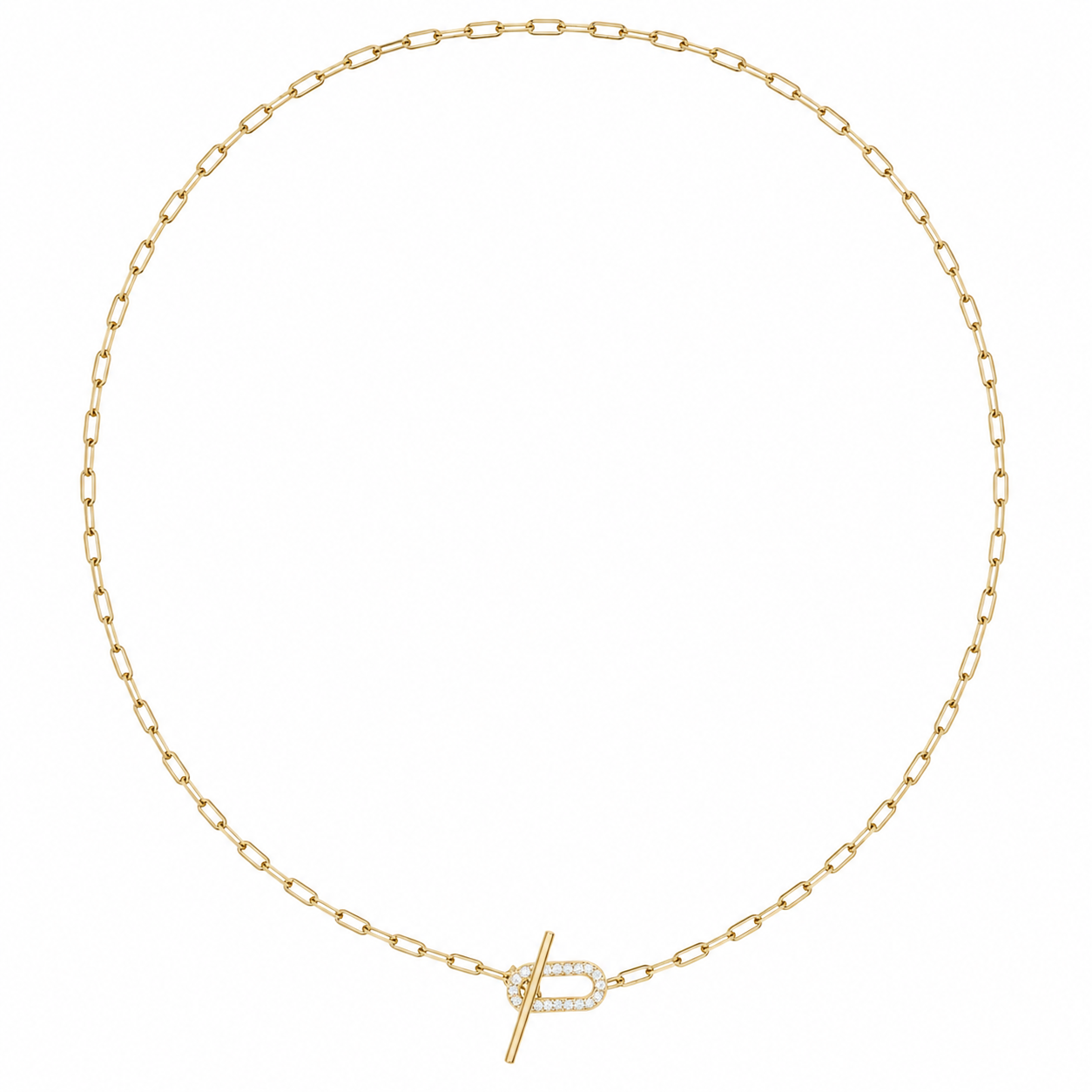 SHASHI Gold Jade Pave Necklace